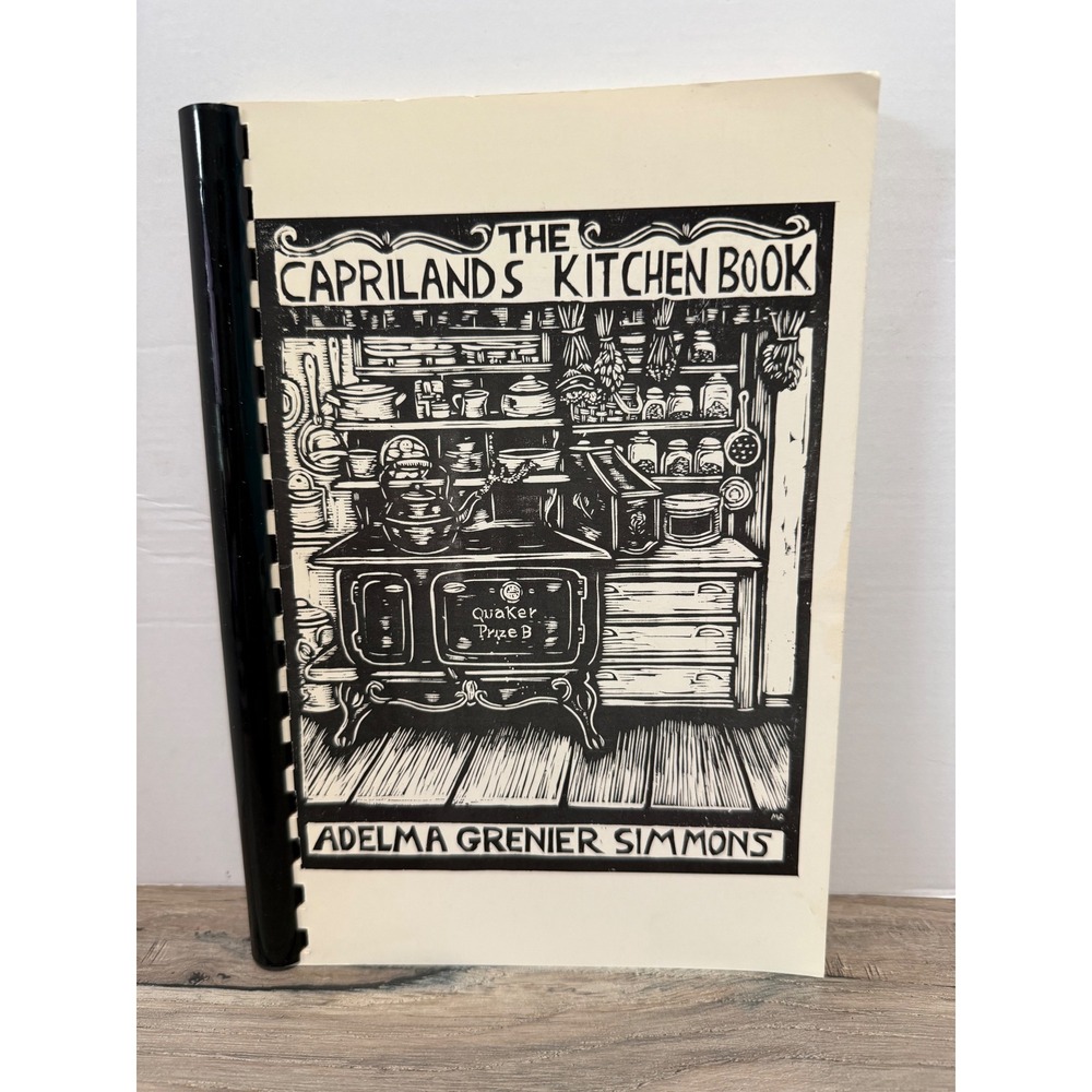 Signed 1981 The Caprilands Kitchen Book Adelma Grenier Simmons Mary Azarian Art
